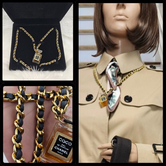 Chanel Coco Perfume Motif Fashion Necklace - Picture 14 of 16